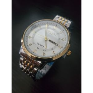 🔥BRAND NEW Chronos Luxury Two Tone‎ Day Date Men's 43mm Watch